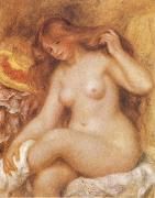Pierre-Auguste Renoir Bather with Long Blonde Sweden oil painting reproduction